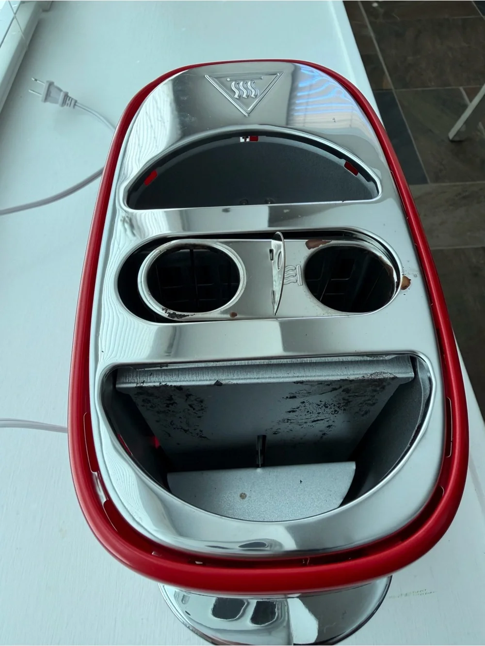 Nostalgia Red Retro Pop-Up Hot Dog Toaster